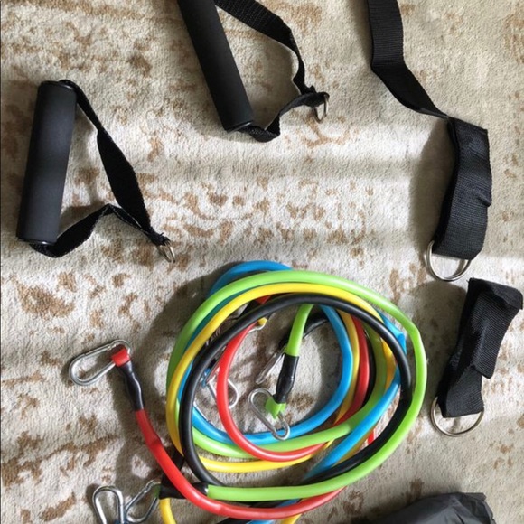 Full Workout Resistance Band Dumbbell Set - Picture 4 of 9